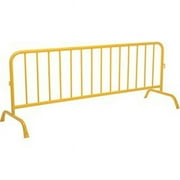 Global Industrial 695009 102 x 40 x 1.625 in. dia. Crowd Control Barrier Powder Coated, Yellow