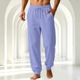 thumbnail image 5 of Men's Baggy Sweatpants Wide Leg Drawstring Sweat Pants, Casual Lounge Joggers with Pockets Slacks L, 5 of 5
