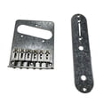 thumbnail image 2 of lionlar Saddle Bridge Plate Sturdy Hardtail Bridge for Musical Instrument silver, 2 of 9