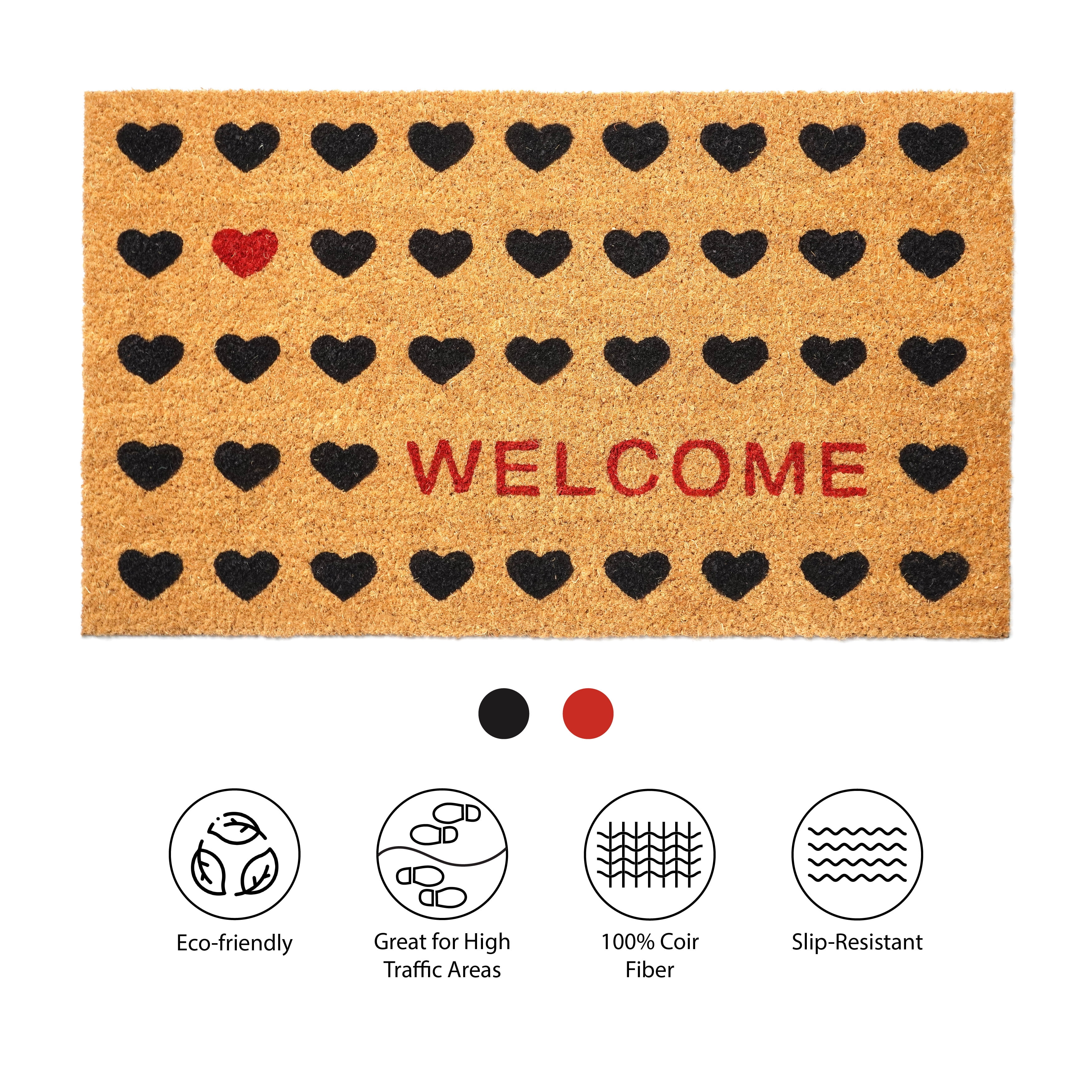Calloway Mills Heart Welcome Doormat 24" x 36"