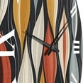 thumbnail image 3 of Designart "Retro Foliage Dream II" Modern Geometric Oversized Wall Clock, 3 of 5
