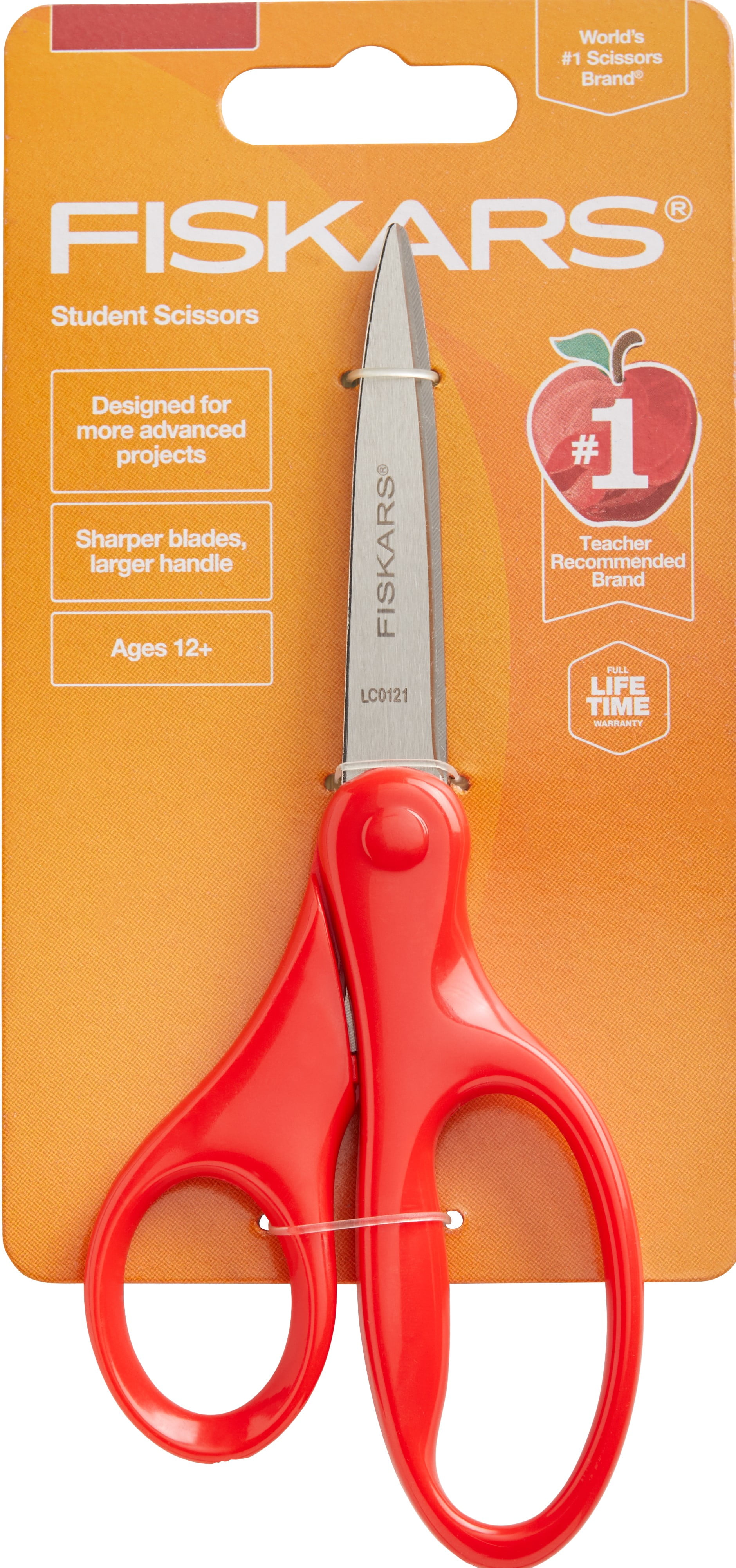 Red-New 7 Inch Petite Left-Handed Scissors 