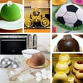 thumbnail image 7 of Yirtree 2 Pcs Mini Aluminum Hemisphere Ball Cake Pans Half Sphere Bath Bomb Baking Mold Pastry Mould, 7 of 7