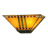 Meyda Lighting 16'W Prairie Corn Wall Sconce, Ha 59 Burgundy Beige - 151162