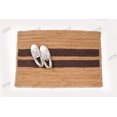 thumbnail image 2 of Natural Jute Rug Hand Braided Rectangle Rug Beige and Brown Color Scalloped Area Rug, 2 of 5