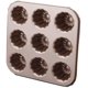 thumbnail image 4 of Molde estriado antiadherente de acero al carbono de 9 cavidades para cupcakes / muffins Dorado Adepaton YQ-1861, 4 of 4