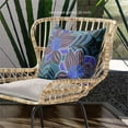 thumbnail image 4 of Amrita Sen Designs CAPL1119BrCDS-BL-28x28 28 x 28 in. Mangnolia Flower & Leaf Broadcloth Indoor & Outdoor Blown & Closed Pillow - Multi Color, 4 of 4