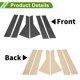 thumbnail image 3 of Ofertas Únicas 6 Pcs Moldura de Ventana de Pilar para Dodge Journey 2009-2020 Patrón de Fibra de Carbono Negro, 3 of 7