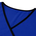 thumbnail image 5 of Bosfbaoi 2 Piece Sets For Women Nursing Uniform Sets Multi-pocket Scrub Set Contrast V-Neck Short Sleeve Top Straight Leg Pants Medical Uniform Set, 5 of 9