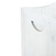 thumbnail image 3 of 5.3 Gallon Rustic Wood Trash Can Wastebasket with Handles, White, Set of 2, 3 of 7