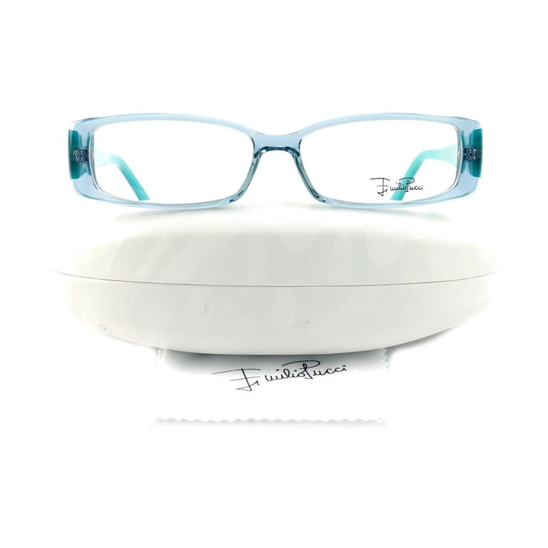 Emilio Pucci Women Eyeglasses EP2655 Clear Blue Turquoise 53 