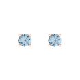thumbnail image 3 of Clara Pucci 0.5Ct Natural Swiss Blue Topaz Round Cut VVS1 Push Back Stud 18k Solid hypoallergenic Gold Designer Earrings For December, 3 of 7