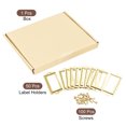 thumbnail image 3 of Unique Bargains 70x33mm Drawer Tag Label Metal Label Holder File Tag Frames Gold Tone 50 Pack, 3 of 6