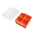 thumbnail image 6 of HomeLife Silicone Ice Cube Trays with Removable Lids Square Ice Mold BPA-Free Easy Release Stackable Large Ice Maker for Whiskey Cocktail, 6 of 13