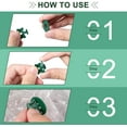 thumbnail image 3 of Hongchun 200 Pièces Serre Twist Clips Clips de Fixation de Serre en Plastique et Rondelles Clips d'Angle d'Extension de Serre pour Isolation de Serre Ombrage de Filet en Aluminium, 3 of 5