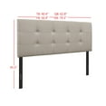 thumbnail image 3 of HMD Gina Upholstered Full Headboard, Warm Gray, 3 of 3