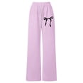 thumbnail image 4 of Hessimy Girls Flare Leggings Kids High Waist Bell Bottom Pants Casual Cotton Leggings for Teen Girls(Purple,5-6 Years), 4 of 4