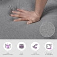 thumbnail image 4 of LAZZO Convertible Sleep Chair Bed, Multi-Function Folding Sleeper Sofa with Adjustable Backrest, Side Storage Pockets and Pillow, Gray, 4 of 9