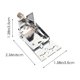 thumbnail image 2 of Raindrops Tailpiece Triangular De Banjo Metálico Para Cello Con Accesorios De Montaje, 2 of 6