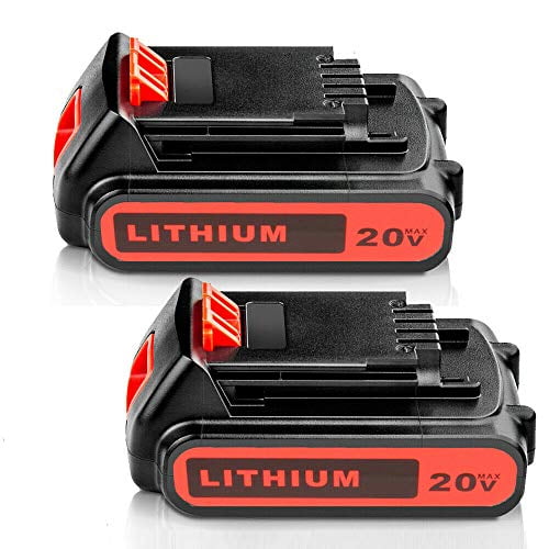 2 Pack 4.0Ah 20V Replacement Lithium Battery for Black and Decker 20Volt Max LBXR20 LB20 LBX20 LBXR2020 LBX4020 LB2X4020-OPE LBXR20-OPE Power Tools 