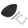 thumbnail image 1 of Violin Chin Rest, Ebony Wood Chin Rest With Softwood Strip&Bracket For 4/4 Size Violin Music Instrument Accessory, 1 of 8
