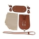 thumbnail image 5 of Kit para hacer bolsos de cuero sintético, hecho a mano, con cierre de seguridad, kit de costura para bolsos de cuero, tejido a mano. Marrón, 5 of 9