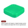 thumbnail image 4 of Uxcell Magnetic Pin Cushion Square Sewing Pin Holder Storage Case Tool, Green, 4 of 5