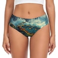 thumbnail image 1 of Balery Surfing Turtle Ropa Interior de Algodón para Mujer con Dibujo – Braguitas Cómodas y Elásticas, Estilo Clásico-Medium, 1 of 6