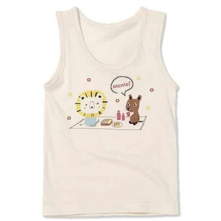 - Toddler Boys Undershirt Tank Top Premium 100% Organic Cotton 3T - 7