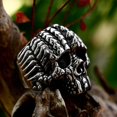 thumbnail image 5 of ZMY Home Stainless Steel Skull Ring with Scales Horn - Gothic Statement Jewelry for Men (13), 5 of 6
