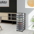 thumbnail image 2 of MQ Eclypse 8-Drawer Rolling Storage Cart in Black, 2 of 17