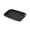 Black, variant on Divided Meal Tray, Plastic Food Plate, Lightweight Dinner Service Trays with 2 Compartments for Campus Hospital Use, 7" x 10"