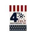 thumbnail image 2 of 7th of July Patriotic Garden Flag Double Sided Linen Garden Flag Holiday Outdoor Yard Decoration Flag Independence Day Garden Flags Memorial Day Decorations for Outside Lawn Porch Decor, 2 of 7