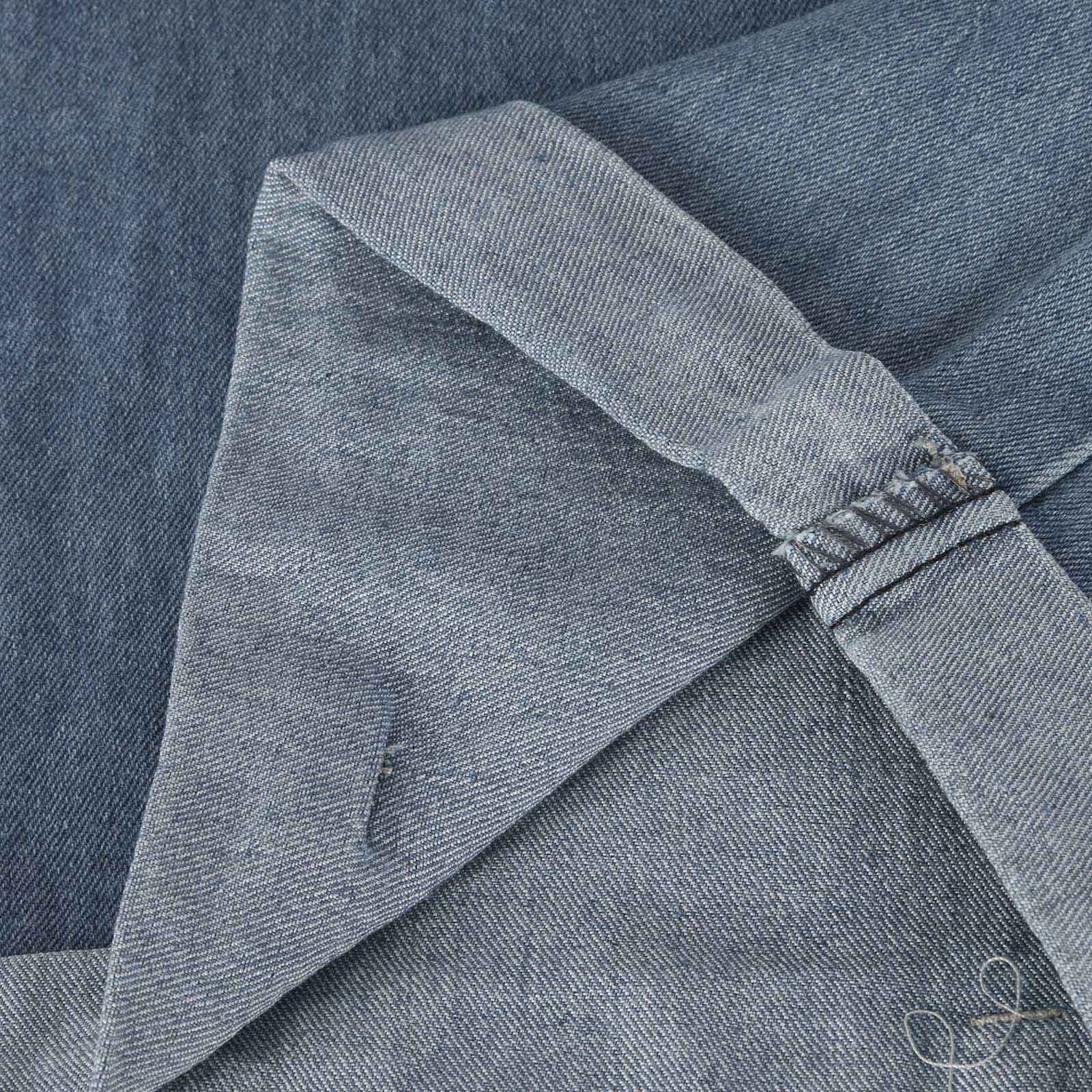 Indiamart Ripped Jeans With Side Stripe Gunpowder Blue Polka