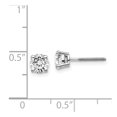 thumbnail image 2 of 14K White Gold Earring Stud Women'S Diamond Round 5 mm, 2 of 2