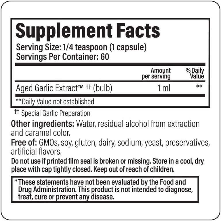 garlic l carnitine Kyolic Aged Extract Cardiovascular Health, Liquid 2 Ounces (60 ml), with 60 capsules Treatment Options:Set of 6 Injections Cagrilintide - 10MG jojoba oil