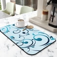 thumbnail image 2 of Revolutionize Kitchen 19.5x12in Extra Large Coffee Drying Mat Super Absorbent Diatom Mud, Decorative Pattern, Perfect for Dish Draining, Coffee Mat Reusable & Easy to Clean, 2 of 7