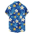 thumbnail image 5 of Cllios Hawaiian Shirts for Men Big and Tall Tropical Print Beach Tops Loose Fit Cuban Collared Short Sleeve T-shirts Oversized Button Down Bowling Shirts S-5XL, 5 of 6