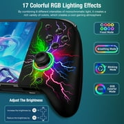 ESYWEN Joypad for Switch/Oled, Replacement for Switch Joy Cons with Programmable, Turbo & Back Buttons , Handheld Grip