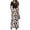 Black Leaf, variant on Women Summer Dress Short Sleeve Casual Long Dress Loose Maxi Dresses with Pockets