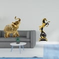 thumbnail image 2 of Dualoai Majestic Elephant Horse Resin Art Sculpture Desktop Ornament for Bedroom Living Room Shelf Tabletop Centerpiece Home Decoration, 2 of 8