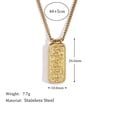 thumbnail image 2 of HIJONES Women's Angel Number Statement Necklace Stainless Steel Numerology Pendant Chain Jewelry 444, 2 of 5