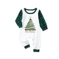 thumbnail image 6 of Penkiiy Family Christmas Pjs Matching Sets Matching Family Sets Christmas Casual Printed Jumpsuit Romper Home Wear Green Christmas Pajamas 3-6 Months, 6 of 6