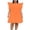 Orange, variant on Maxi Dress Womens Solid Color Court Style Loose Flounce Dress White 2X