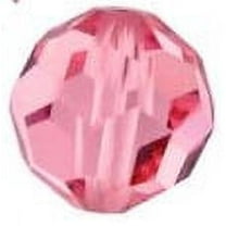 Swarovski Round Crystal Beads Item #5000 Rose Color 8mm Size - 12 Pieces