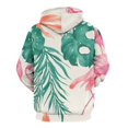 thumbnail image 3 of Tropical Flamingo Pattern Men's Women Vintage 3D Hooded Sweatshirt - All-Season Loose Fit Streetwear, 3 of 6