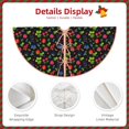 thumbnail image 3 of Gaeub Berries Print Christmas Tree Skirt,Christmas Decorations,Round Xmas Skirt for Christmas Indoor Decorations Xmas Winter Holiday Party Supplies-36", 3 of 6