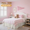 thumbnail image 3 of Beige Full Bed Skirt, 18-Inch Tailored Drop, Wrap-Around Dust Ruffle, Easy Install, 3 of 8
