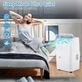 thumbnail image 4 of 14,000 BTU  Small Air Conditioner, Portable Air Conditioners for Rooms Up to 750 Sq Ft, 3-In-1 AC Unit with Sleep Mode, Swing Fan, 24H Timer, Remote Control, Window Kit, White, 4 of 7