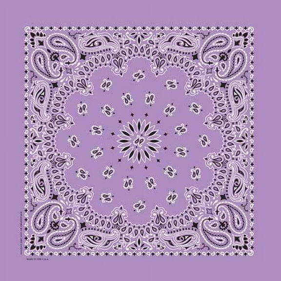 Bandanna Co Paisley, Lavender, 22" x 22" (2nd)